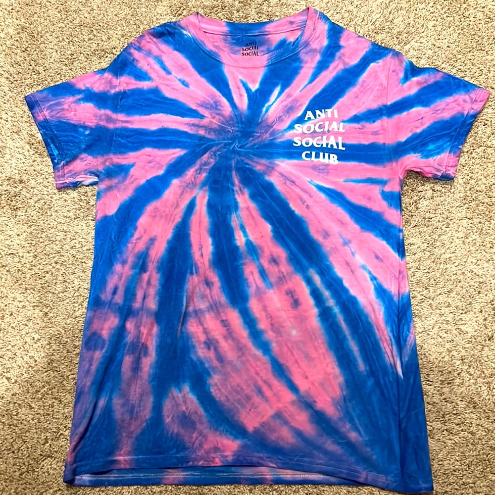 Tie dye Anti Social Social Club t-shirt